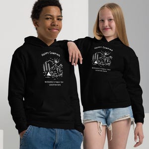 Personalized Happy Camping Hoodie Nature Lover Gift