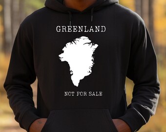 Greenland Map Protest Hoodie - Unisex Graphic Sweatshirt