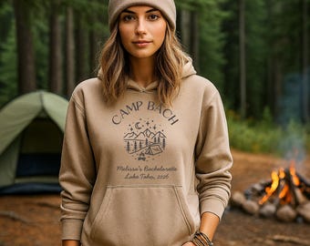 Personalized Camp Bach Hoodie: Custom Bachelorette Hen Party Outfit