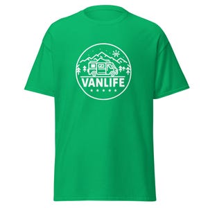 Happy Camper Geschenk Van Life T-shirt Abenteuer Camping Shirt Wandern Natur Liebhaber Shirt Abenteuer Liebhaber Reisegeschenk für ihn Geschenk für Opa
