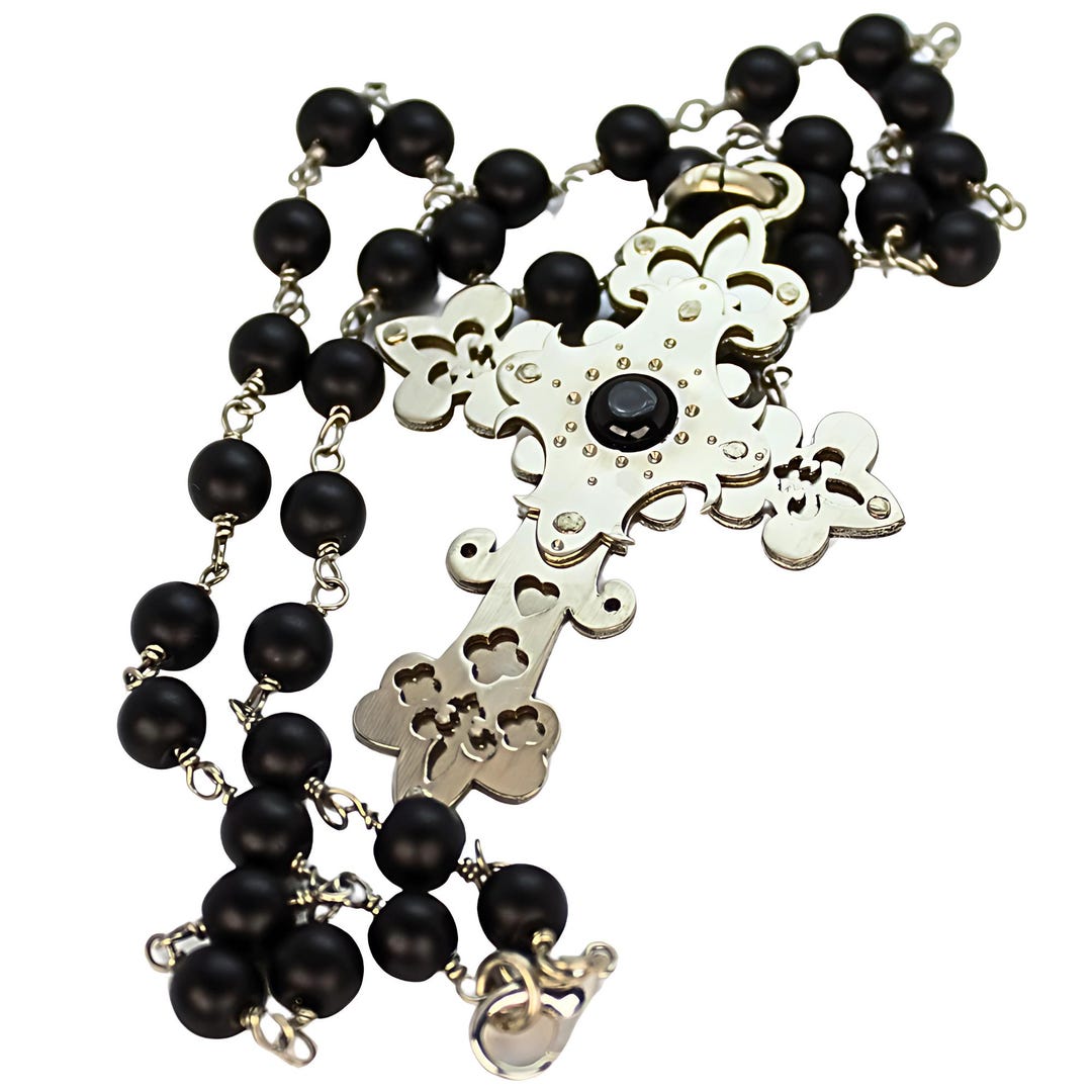 Alpaca Cross Handmade Byzantine Silver Alpaca Cross Necklace Gift for Women & Men ...