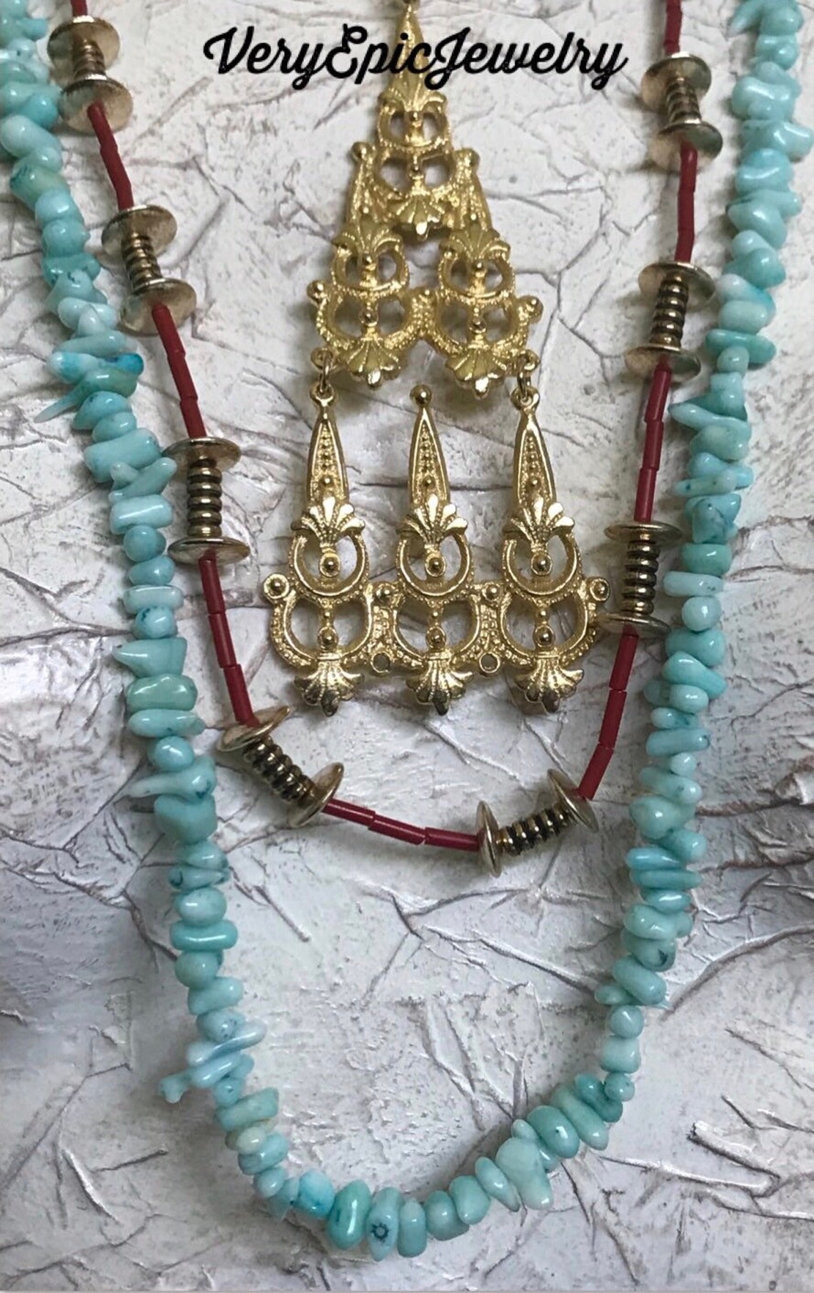 Handmade Gypsy Queen Necklace Beads - White Princess main image 1