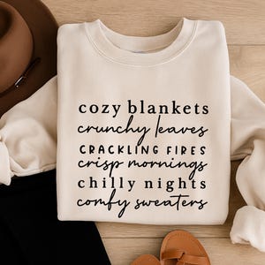 Felpa Cozy Season: maglione girocollo autunnale