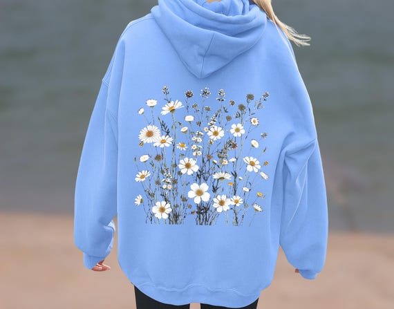 Damen Kapuzenpullover Damen Pullover Blumenmuster Adidas Firebird