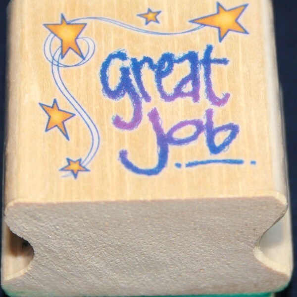 Great Job Rubber Stamp from Stamps Etc