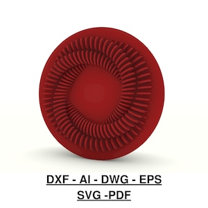 Laser Cut Wall Art SVG DXF | Parametric 3D Layered Wood Design | CNC Digital Download