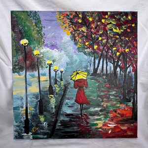 Rainy Day / Original Acrylic Painting