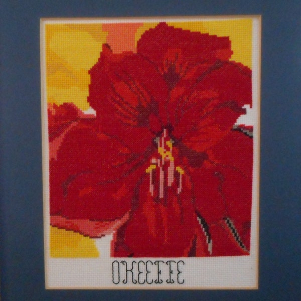 Okeeffe in Cross Stitch Etsy