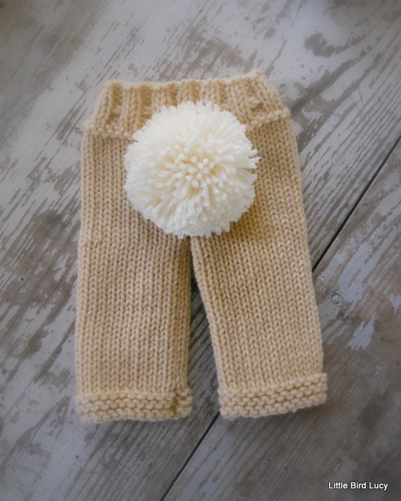 Knit Bunny Hat and Pants Set Newborn Baby Knitted Cap Tan Etsy