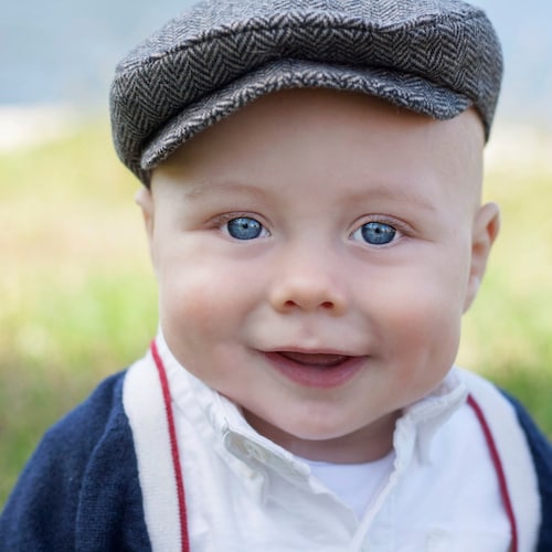 Newsboy Baby Flat Cap Newborn Infant Photo Prop Vintage Etsy