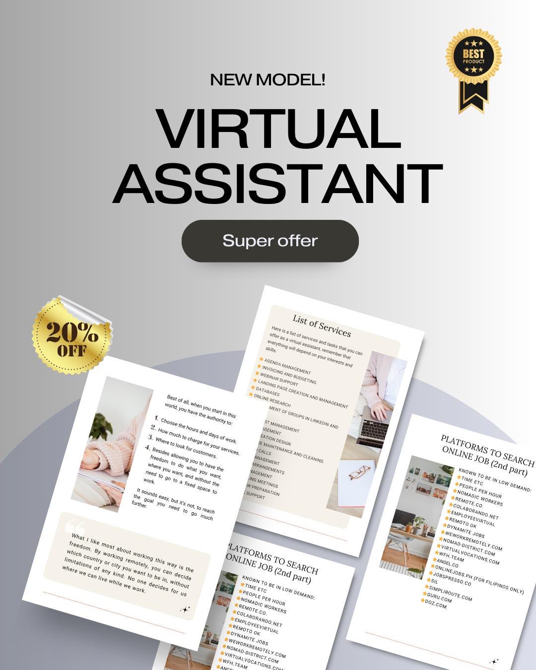 Virtual Assistant Starter Guide: Work From Home (PDF) - Etsy