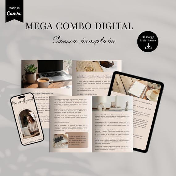 Ebook + Curso Listo Para Vender Tu Negocio Digital, Libro de trabajo, Plantilla de plan de negocios, Plantilla de libro electrónico Canva
