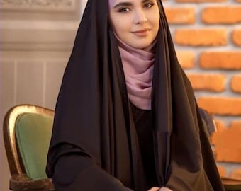 Zwarte abaya-jurk voor over het hoofd voor Moharram Majlis Praying