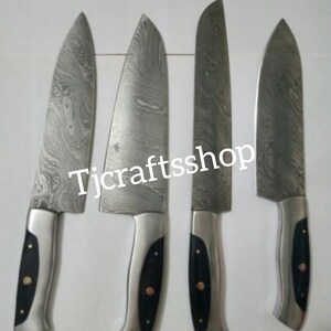 Custom Damascus Chef set