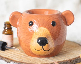 Bear Essential Oil Burner: Ceramic Wax Melt Diffuser