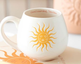 Good Morning Sunshine Slogan Graphic Modern Ceramic Mug 500ml Drinkware Gift