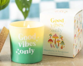Good Vibes Only Mandarin & Bergamot Sweet Scented Candle