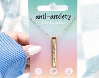 Stainless Steel Breathing Necklace: Anti-Anxiety Stress Relief