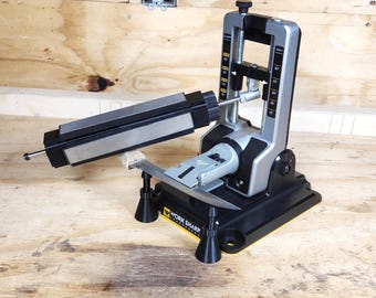 Quad Stone Holder Compatible With Work Sharp Knife Sharpening Systems -- Universal 4 To 6 Inch Capacity Quick And Easy Knife Sharpening
