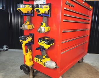 Magnetic Power Tool Holder – Heavy Duty Magnetic Tool Mount with solid metal core for Garage or Workshop Organization