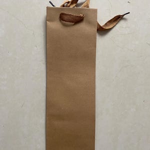 Sacs bouteille en papier kraft - Ecologique et Elégant pour Cadeau et Vins - x12