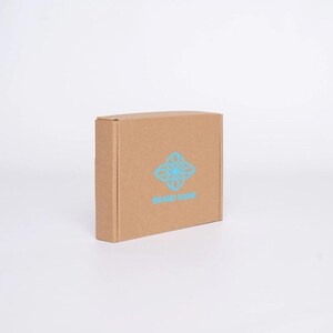 Boîte d’expédition POSTPACK – Kraft naturel, personnalisable, livrée à plat - Paquet de 50 PIECES