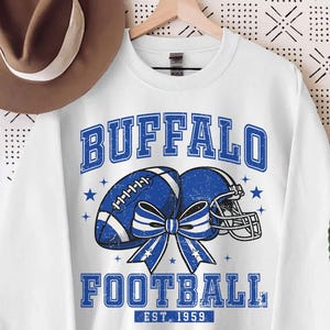sweat-shirt de football Buffalo vintage, maillot de football Buffalo, t-shirt de fan de football Buffalo, t-shirt Buffalo, vêtements pour le jour du match