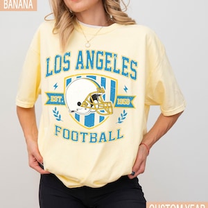 Vintage Los Angeles Football Sweatshirt, Los Angeles football shirt, Los Angeles Football Fan Tee, Los Angeles t-shirt, Game Day apparel