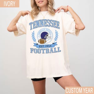 Comfort Colors® Vintage Tennessee Football Sweatshirt T-Shirt, Retro Tennessee Game Day Shirt, Football Fan Gift,Unisex Tennessee Sports Tee