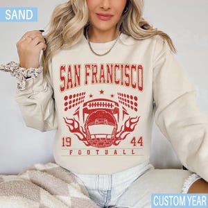 Vintage San Francisco Football Sweatshirt, San Francisco shirt, San Francisco Football Fan Tee, San Francisco t-shirt, Game Day apparel