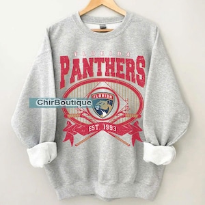 Florida Panthers Vintage 90s Sweatshirt, Christmas Gift For Panthers Fan, Ice Hockey Sweatshirt, Panthers Fan Gift