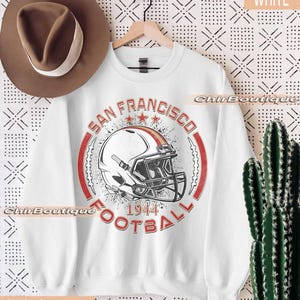 San Francisco Football Sweatshirt, San Francisco Spieltag Shirt, San Francisco Shirt, Sonntag Fussballshirt, Trendy San Francisco Fan Shirt