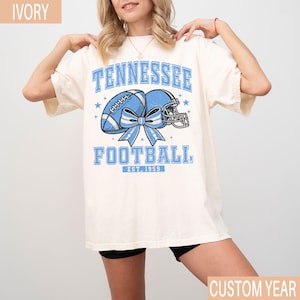 Comfort Colors® Vintage Tennessee Football Sweatshirt T-Shirt, Retro Tennessee Game Day Shirt, Football Fan Gift,Unisex Tennessee Sports Tee