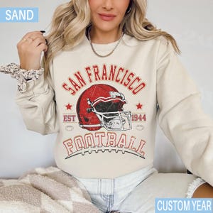 Vintage San Francisco Football Sweatshirt, San Francisco  shirt, San Francisco Football Fan Tee, San Francisco t-shirt, Game Day apparel