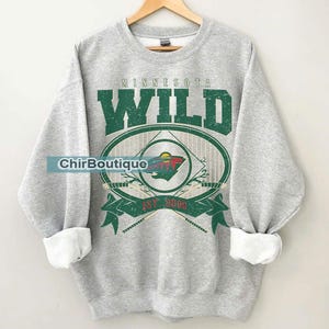 Minnesota Wild Vintage 90s Sweatshirt, Crewneck, Shirt, Hoodie, Jersey Hockey Retro Gift For Christmas