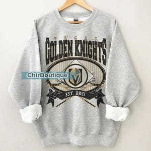 Vintage 90s Vegas Golden Knights Shirt, Crewneck Vegas Golden Knights Sweatshirt, Jersey Hockey Gift For Christmas NHL