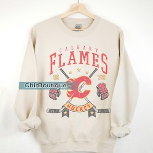 Calgary Flames Sweatshirt | Calgary Flames Merch | Vintage Calgary Hockey shirt | Personalized Calgary hockey tee | Hockey Gift