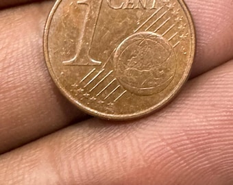 2002 D 1 Euro Cent Germany Oak leaf