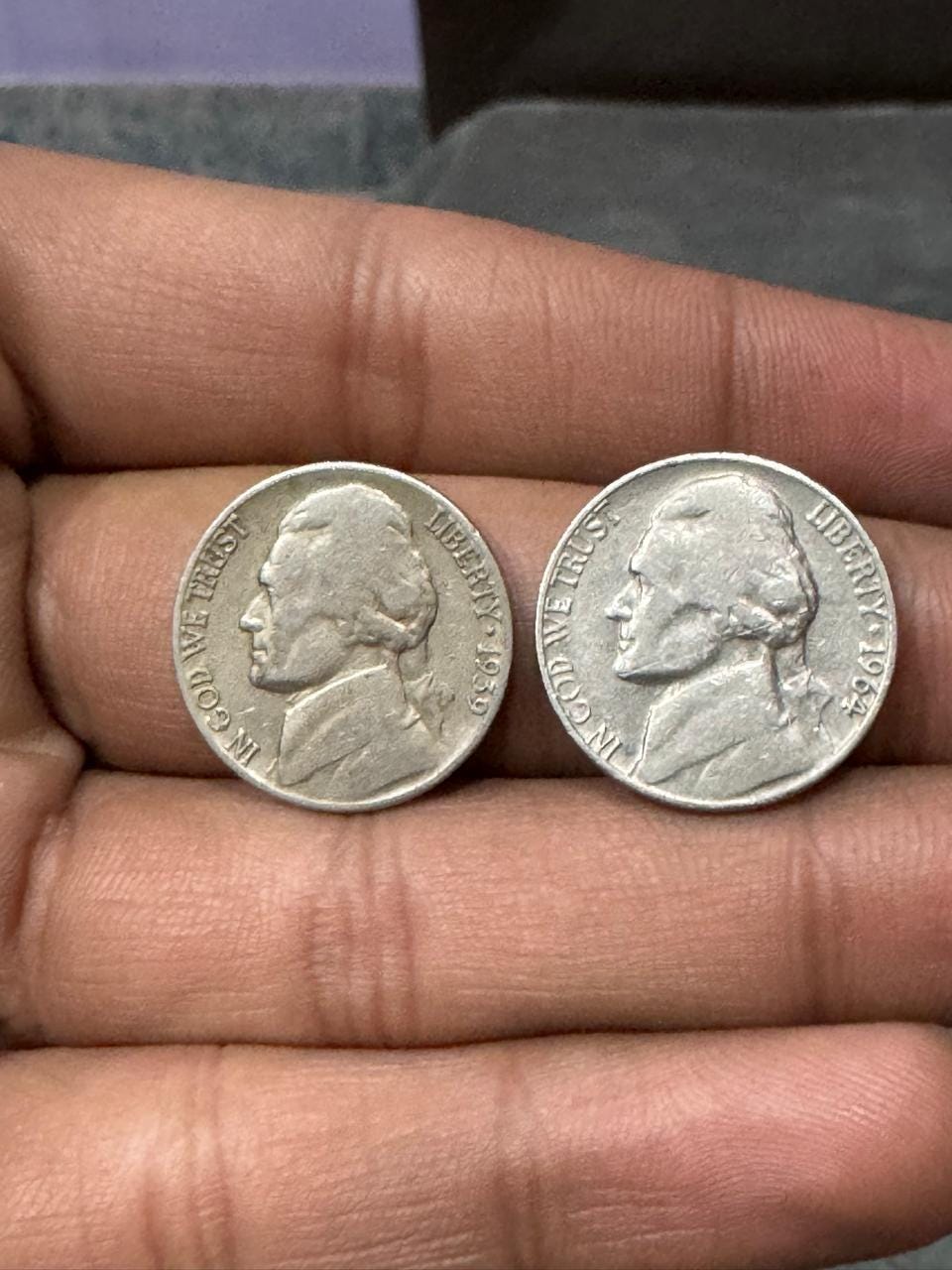 希少 1964年 D ジェファーソン　5cent5セント　レア硬貨　コレクション 1964年 D ジェファーソン ニッケル - 希少なコレクターズコイン
