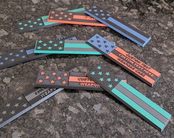 Placas personalizadas para maletas Pelican.