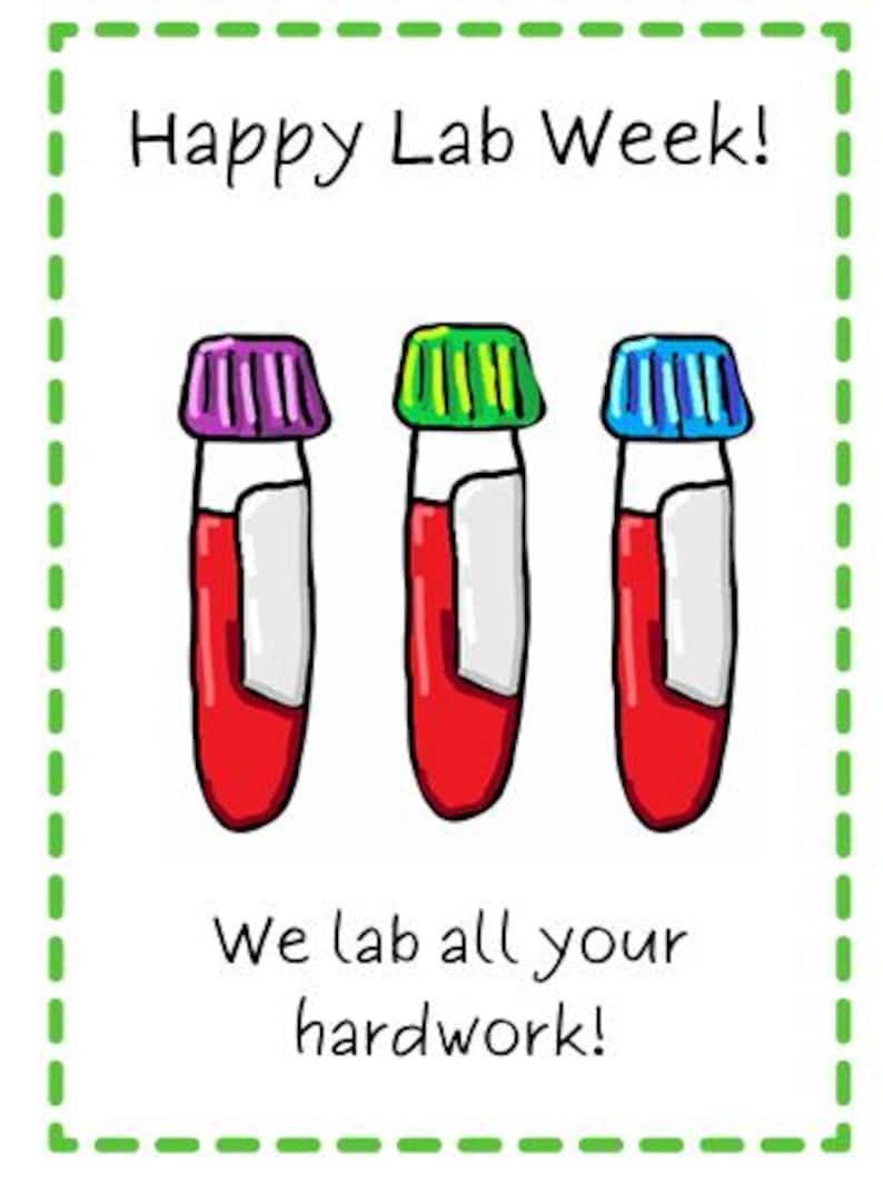 Lab Week Appreciation Printables - Etsy