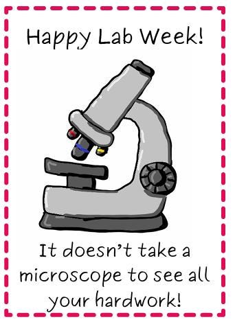 Lab Week Appreciation Printables - Etsy