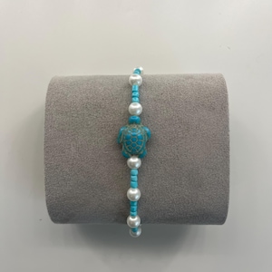 Turquoise turtle bracelet