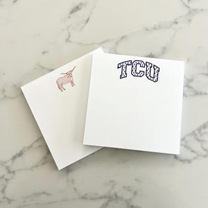 Bloc de notas estilo Herend, universitario, Longhorn, TCU