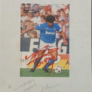 Signed photo of Diego Armando Maradona