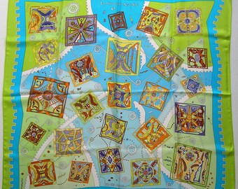 Authentic Hermes Scarf La Mécanique des Idées