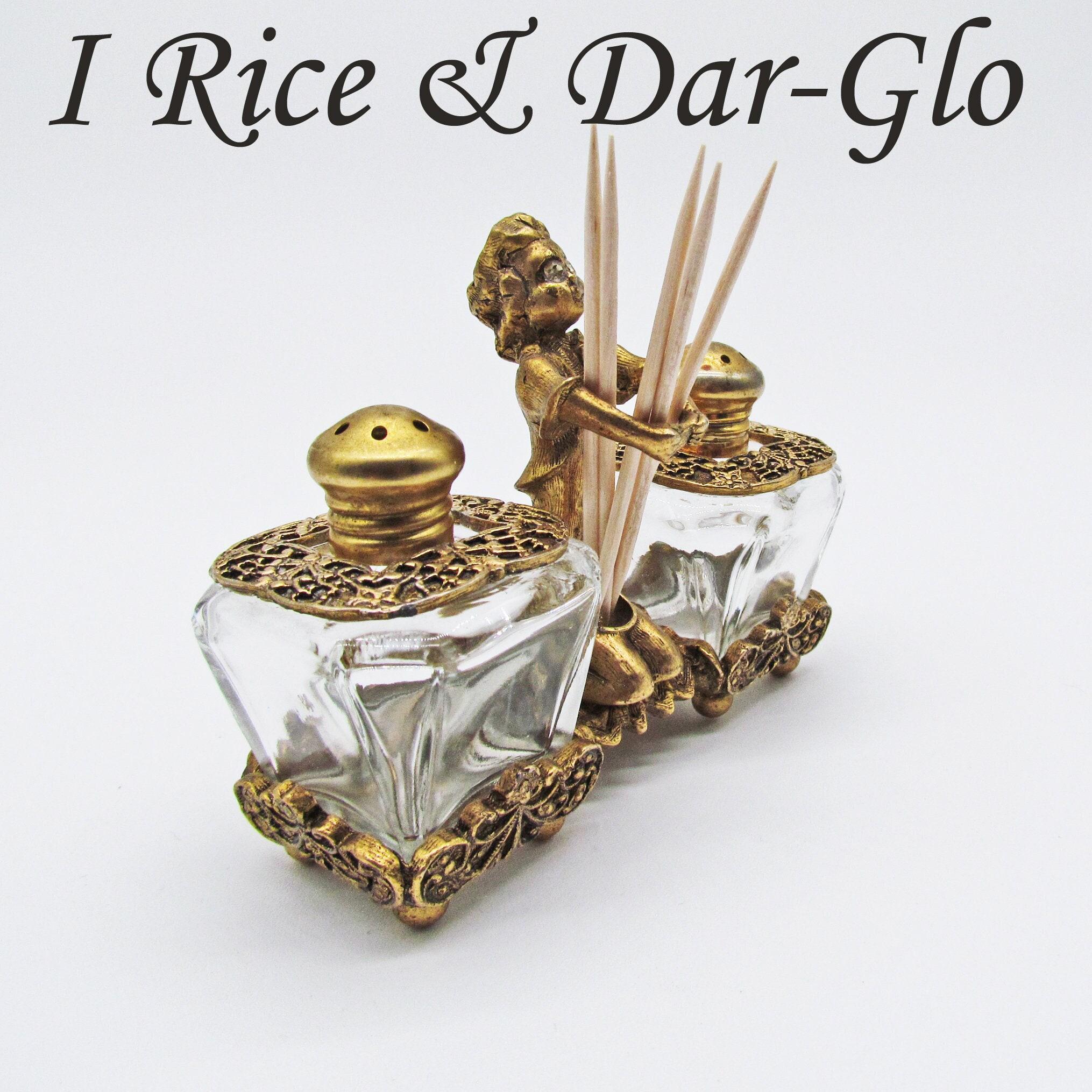 I Rice および Dar-Glo Inc. の Ormolu ソルト＆ペッパー シェーカー