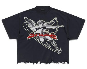 Y2K Grunge Streetwear T-shirt Design, Oversized Vintage Tee