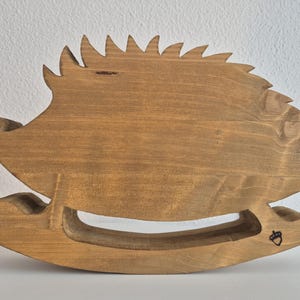 Hedgehog / Hedgehog / Hérisson / Igel cute hedgehog brings good luck entirely made of wood, handmade, excellent idea for decorating with fun