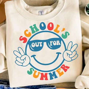 School's Out For Summer Svg Png, Happy Last Day Of School Svg, Last Day Of School Svg, End Of School Svg, gesneden bestand voor Cricut, digitaal bestand